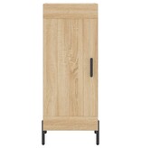 VidaXL Dressoir 34,5x34x90 cm bewerkt hout sonoma eiken