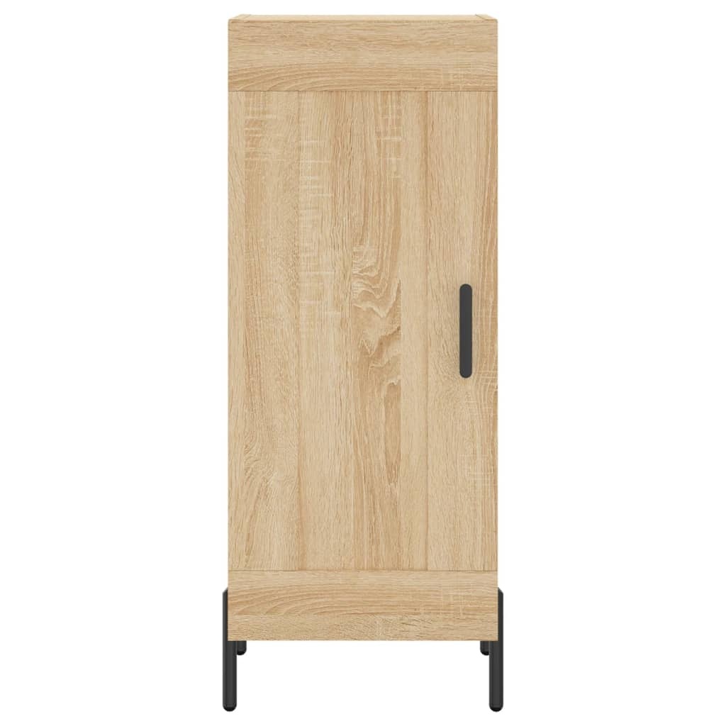 VidaXL Dressoir 34,5x34x90 cm bewerkt hout sonoma eiken