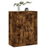 VidaXL Wandkast 69,5x34x90 cm bewerkt hout gerookt eikenkleurig