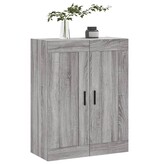 VidaXL Wandkast 69,5x34x90 cm bewerkt hout grijs sonoma eikenkleurig