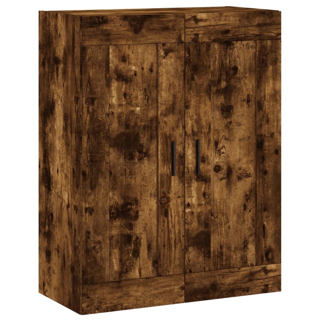 VidaXL Wandkast 69,5x34x90 cm bewerkt hout gerookt eikenkleurig
