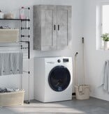 VidaXL Wandkast 69,5x34x90 cm bewerkt hout betongrijs