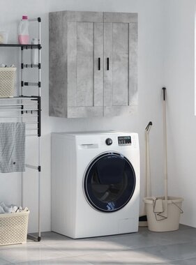 VidaXL Wandkast 69,5x34x90 cm bewerkt hout betongrijs