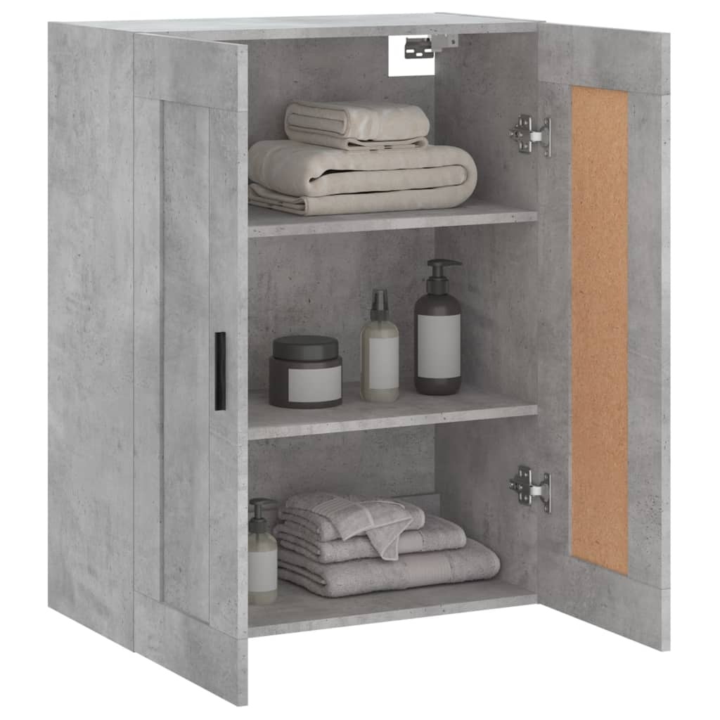 VidaXL Wandkast 69,5x34x90 cm bewerkt hout betongrijs