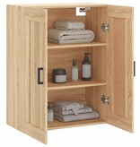 VidaXL Wandkast 69,5x34x90 cm bewerkt hout sonoma eikenkleurig