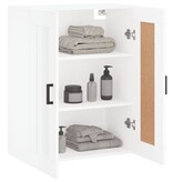 VidaXL Wandkast 69,5x34x90 cm bewerkt hout wit