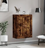 VidaXL Wandkast 69,5x34x90 cm bewerkt hout gerookt eikenkleurig