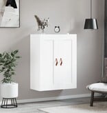 VidaXL Wandkast 69,5x34x90 cm bewerkt hout wit