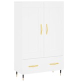 VidaXL Hoge kast 69,5x31x115 cm bewerkt hout wit