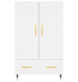 VidaXL Hoge kast 69,5x31x115 cm bewerkt hout wit