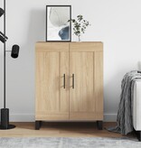 VidaXL Dressoir 69,5x34x90 cm bewerkt hout sonoma eikenkleurig