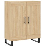 VidaXL Dressoir 69,5x34x90 cm bewerkt hout sonoma eikenkleurig