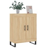 VidaXL Dressoir 69,5x34x90 cm bewerkt hout sonoma eikenkleurig