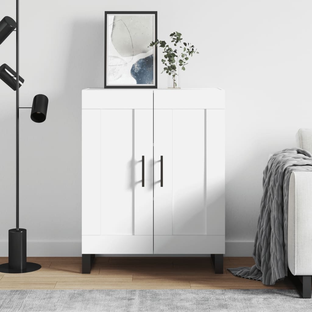 VidaXL Dressoir 69,5x34x90 cm bewerkt hout wit