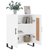 VidaXL Dressoir 69,5x34x90 cm bewerkt hout wit