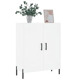 VidaXL Dressoir 69,5x34x90 cm bewerkt hout wit