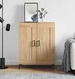 VidaXL Dressoir 69,5x34x90 cm bewerkt hout sonoma eikenkleurig