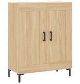 VidaXL Dressoir 69,5x34x90 cm bewerkt hout sonoma eikenkleurig