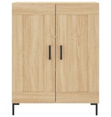 VidaXL Dressoir 69,5x34x90 cm bewerkt hout sonoma eikenkleurig