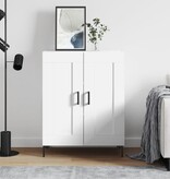 VidaXL Dressoir 69,5x34x90 cm bewerkt hout wit