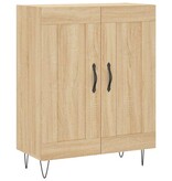 VidaXL Dressoir 69,5x34x90 cm bewerkt hout sonoma eikenkleurig