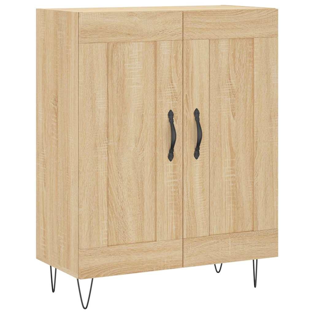 VidaXL Dressoir 69,5x34x90 cm bewerkt hout sonoma eikenkleurig