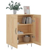 VidaXL Dressoir 69,5x34x90 cm bewerkt hout sonoma eikenkleurig