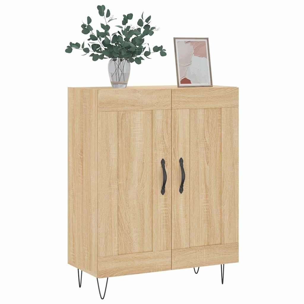VidaXL Dressoir 69,5x34x90 cm bewerkt hout sonoma eikenkleurig