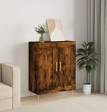 VidaXL Dressoir 69,5x34x90 cm bewerkt hout gerookt eikenkleurig