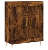 VidaXL Dressoir 69,5x34x90 cm bewerkt hout gerookt eikenkleurig