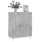 VidaXL Dressoir 69,5x34x90 cm bewerkt hout betongrijs