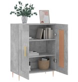 VidaXL Dressoir 69,5x34x90 cm bewerkt hout betongrijs