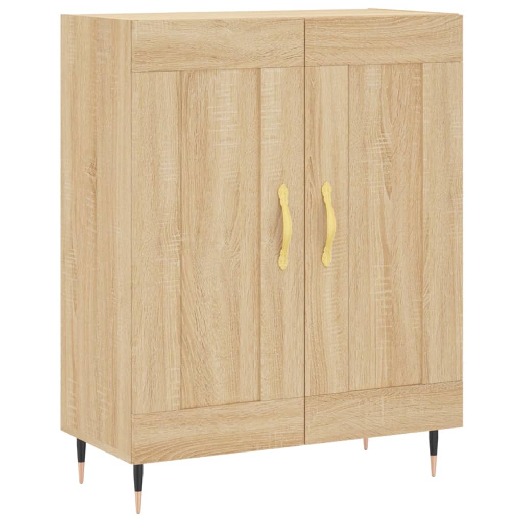 VidaXL Dressoir 69,5x34x90 cm bewerkt hout sonoma eikenkleurig