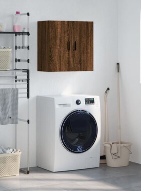VidaXL Wandkast 60x31x60 cm bewerkt hout bruin eikenkleur