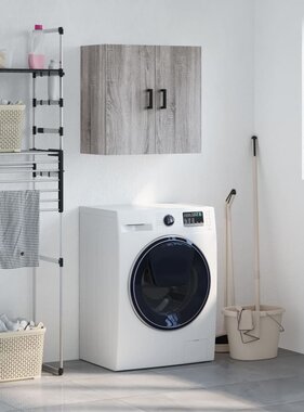 VidaXL Wandkast 60x31x60 cm bewerkt hout grijs sonoma eikenkleurig