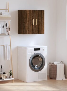 VidaXL Wandkast 60x31x60 cm bewerkt hout bruin eikenkleur