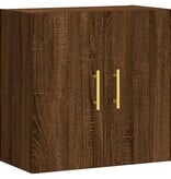 VidaXL Wandkast 60x31x60 cm bewerkt hout bruin eikenkleur
