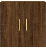 VidaXL Wandkast 60x31x60 cm bewerkt hout bruin eikenkleur