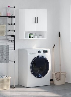 VidaXL Wandkast 60x31x70 cm bewerkt hout wit