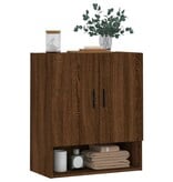 VidaXL Wandkast 60x31x70 cm bewerkt hout bruin eikenkleur