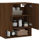 VidaXL Wandkast 60x31x70 cm bewerkt hout bruin eikenkleur