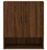 VidaXL Wandkast 60x31x70 cm bewerkt hout bruin eikenkleur