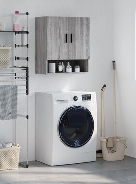 VidaXL Wandkast 60x31x70 cm bewerkt hout grijs sonoma eikenkleurig