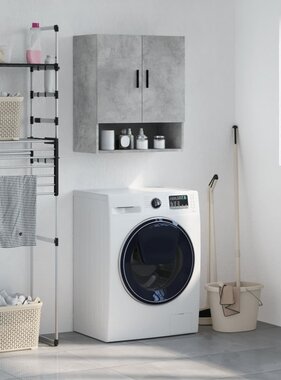 VidaXL Wandkast 60x31x70 cm bewerkt hout betongrijs