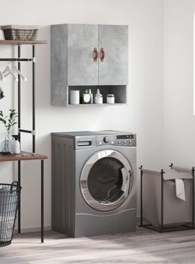 VidaXL Wandkast 60x31x70 cm bewerkt hout betongrijs