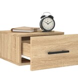 VidaXL Nachtkastje wandgemonteerd 35x35x20 cm sonoma eikenkleurig