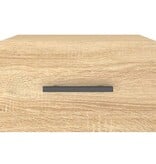 VidaXL Nachtkastje wandgemonteerd 35x35x20 cm sonoma eikenkleurig