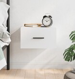 VidaXL Nachtkastje wandgemonteerd 35x35x20 cm wit