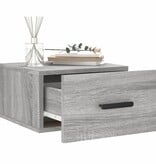 VidaXL Nachtkastje wandgemonteerd 35x35x20 cm grijs sonoma eikenkleur