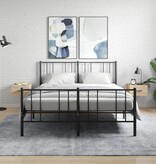 VidaXL Nachtkastjes 2 st wandgemonteerd 35x35x20 cm sonoma eikenkleur